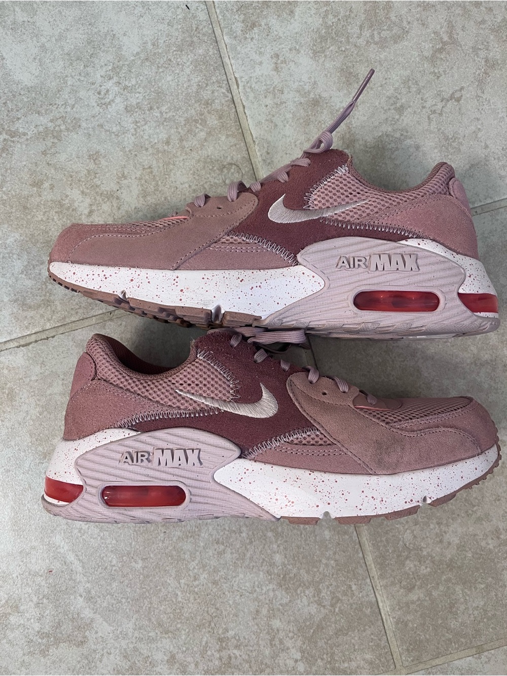 Nike Air Max Mauve and Blush Pink Sneakers
